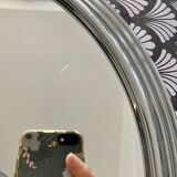 Art Deco round mirror tray diam 34cm