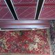 Table de bridge placage acajou et tapis vert, état neuf