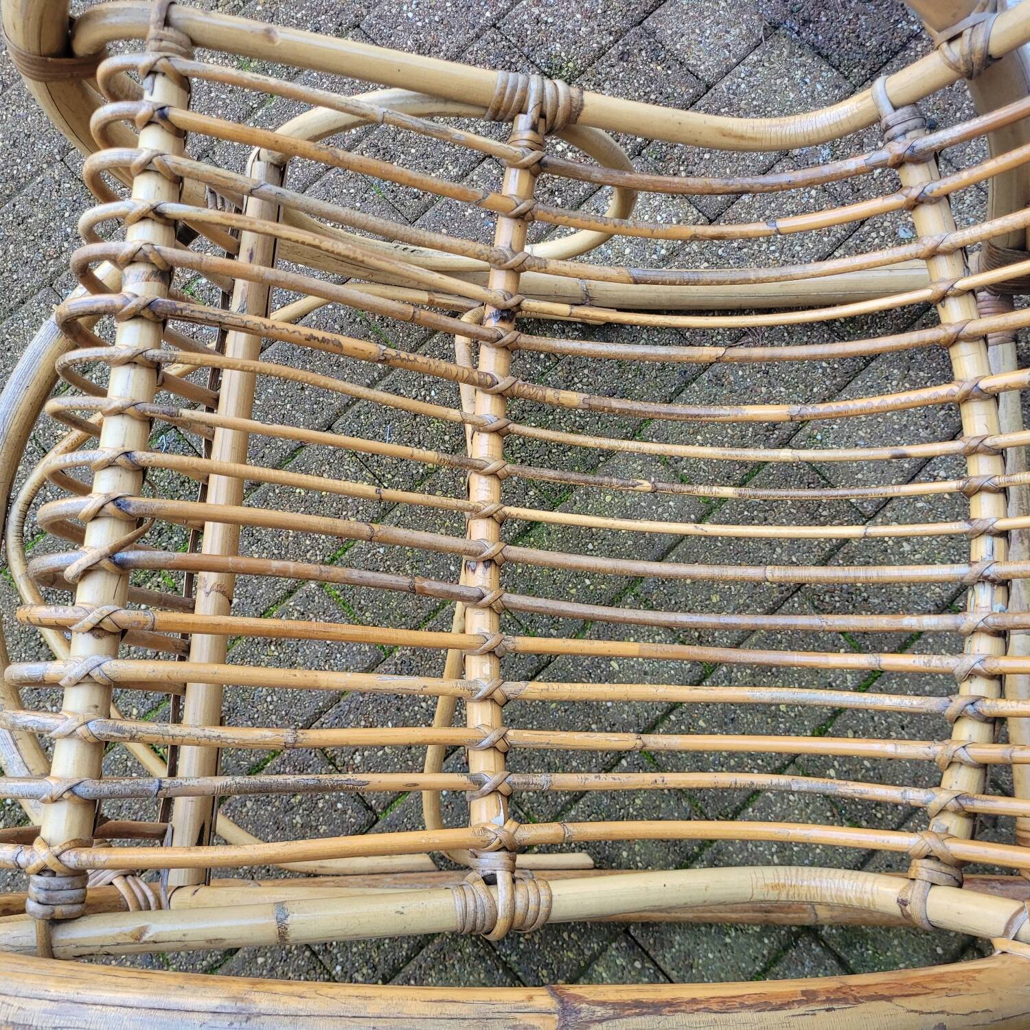 1960s Rattan Rocking Chair
