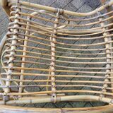 1960s Rattan Rocking Chair