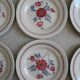 6 vintage Céranord St Amand flat plates from the 50s