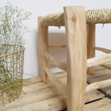 Stool Beldi medium wood