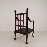 Fauteuil anglais de style chinoiserie vers 1900