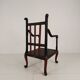 Fauteuil anglais de style chinoiserie vers 1900