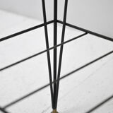 Scandinavian coffee table in teak and metal