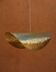 Handmade lotus leaf shaped brass pendant light