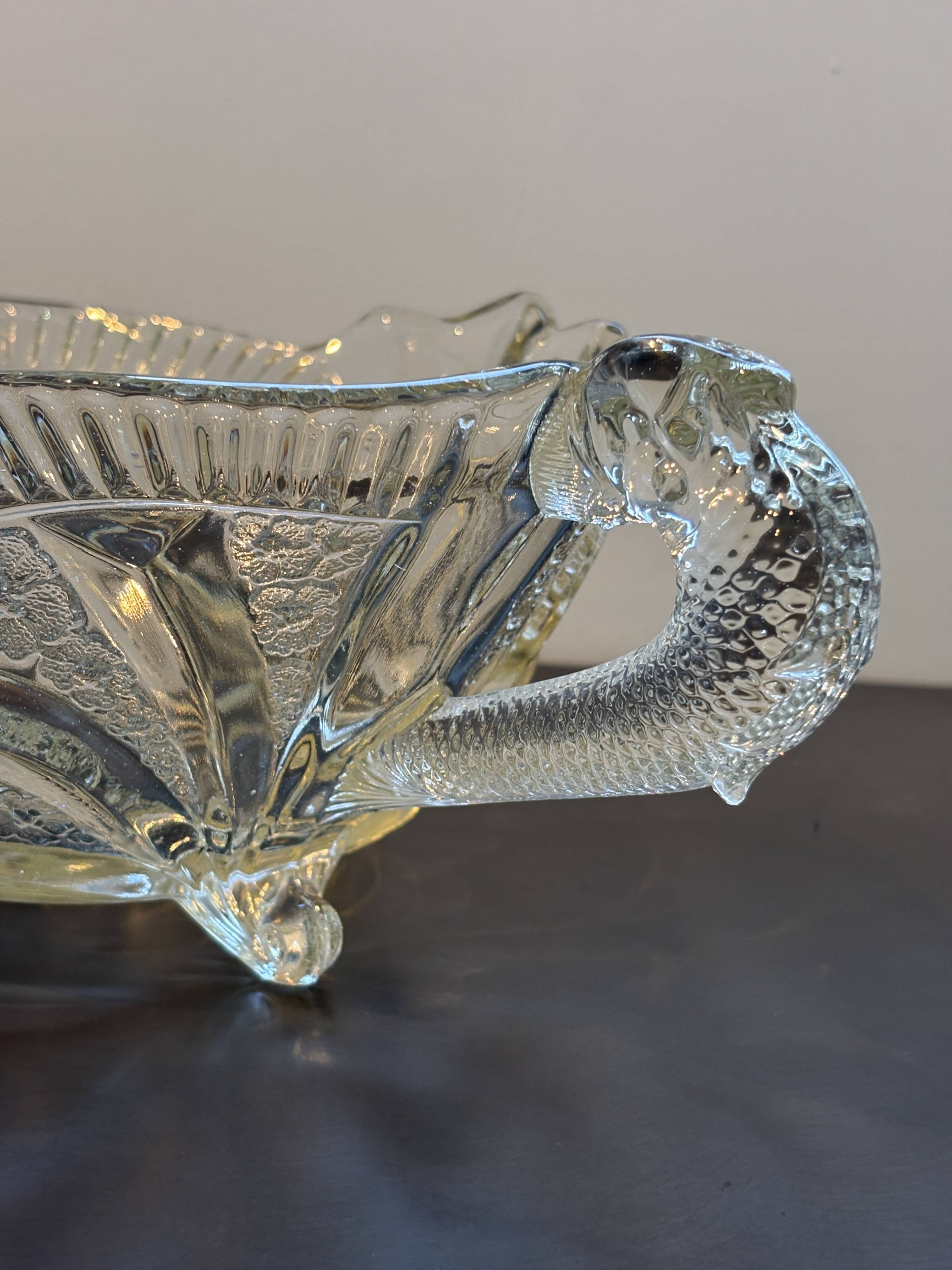 Art Deco fruit bowl with snakes