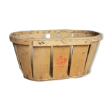 Wooden crate with slats strapping Stamp Mussy red Storage