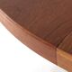 Danish round 1x extendable dining table 'Outrup' - teak