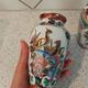 2 vases décor japonisant