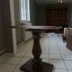 Petite table bistrot en bois à pied central tourné