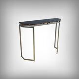 Smoked glass hexagonal console – 1970
