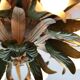 Vintage ceiling lamp, floral design, 1980s, Italy