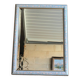 Miroir en bois peint, décor fleuri vintage