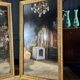 Paire De Miroirs Du Début Du XIXe En Bois Doré De Style Louis XVI