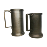Set de 2 pichets en étain