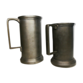 Set de 2 pichets en étain