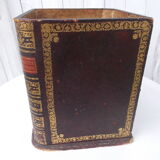 Wastepaper basket imitation antique book binding