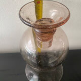 Blown bubble glass tea light holder