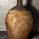 Potter bottle enamelled earth art-populaire XIXth
