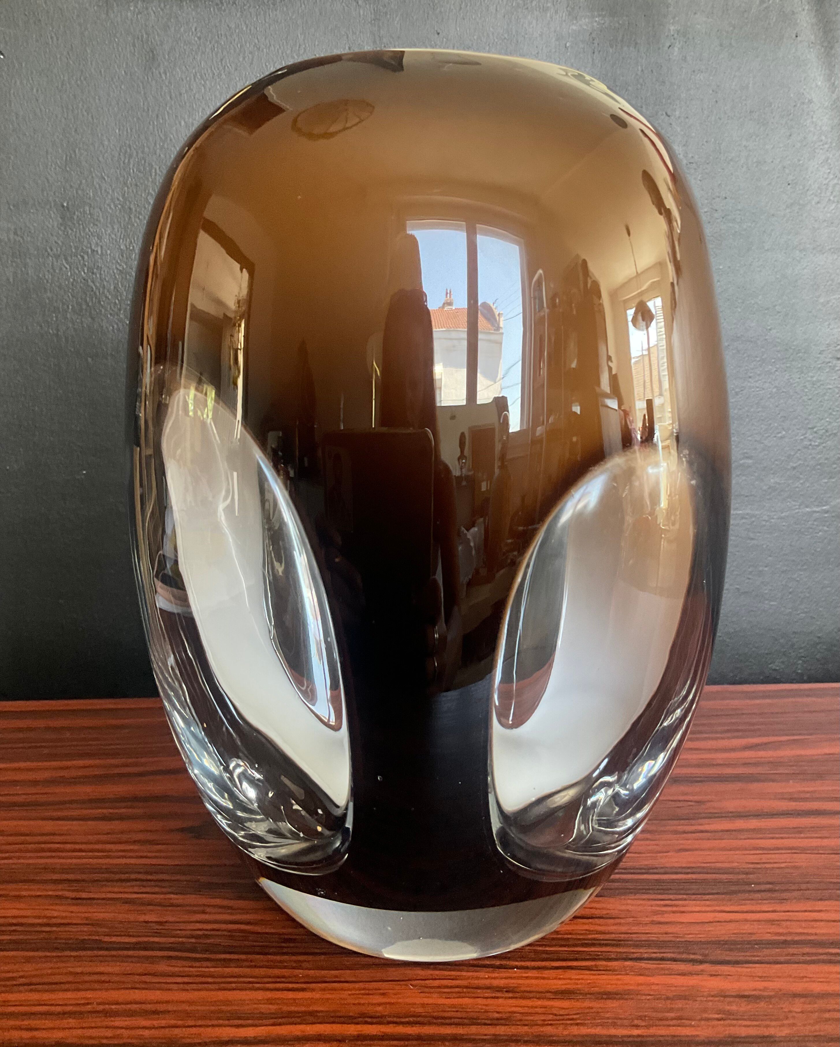Vase Space Age in triple-layer glass