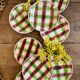 Lot de 8 assiettes plates anciennes, modèle Sousse de Digoin Sarreguemines