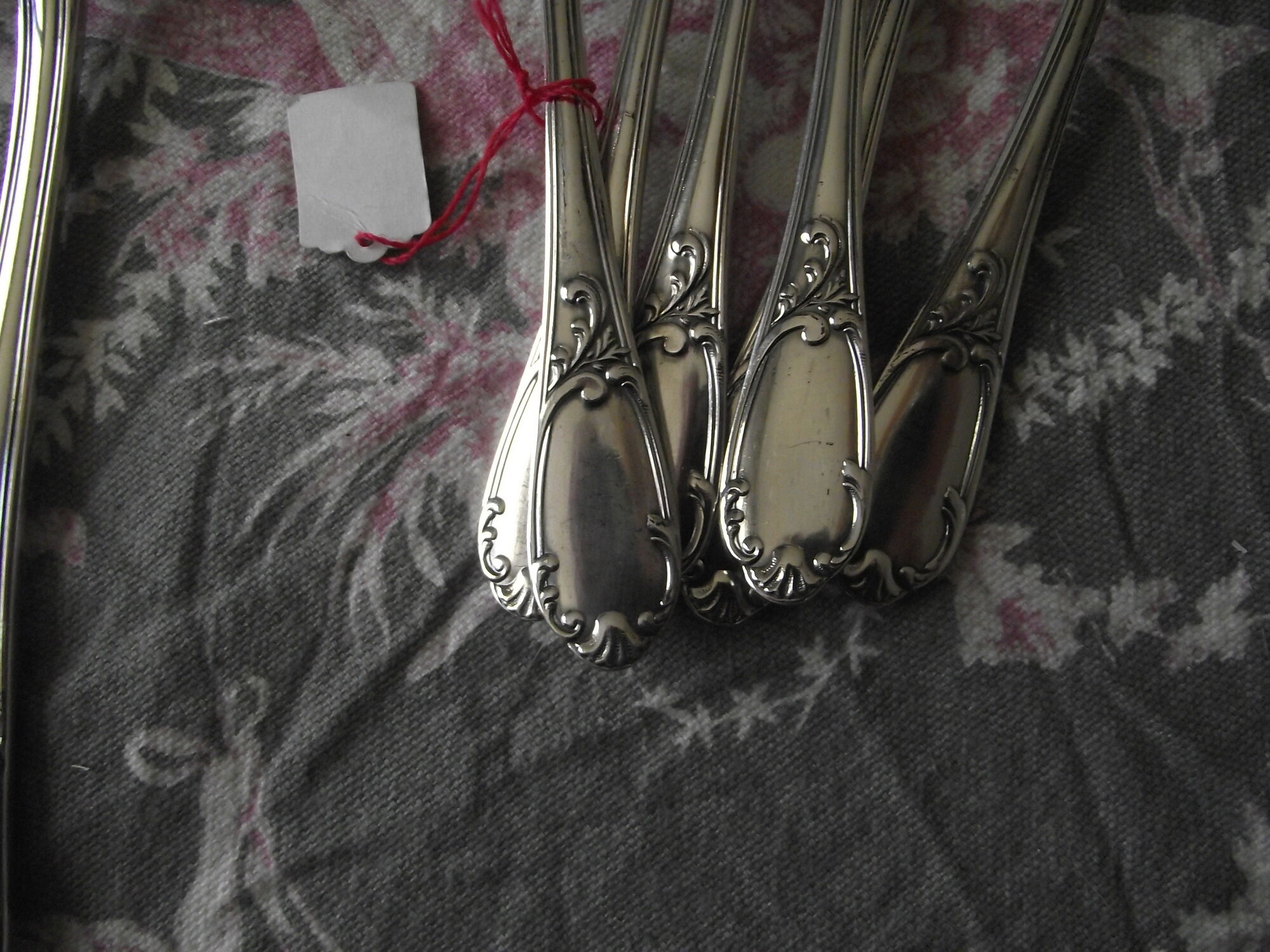 13 silver metal dessert service by francois frionnet