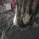 13 silver metal dessert service by francois frionnet