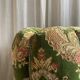 Duo de poufs en velours fleuri