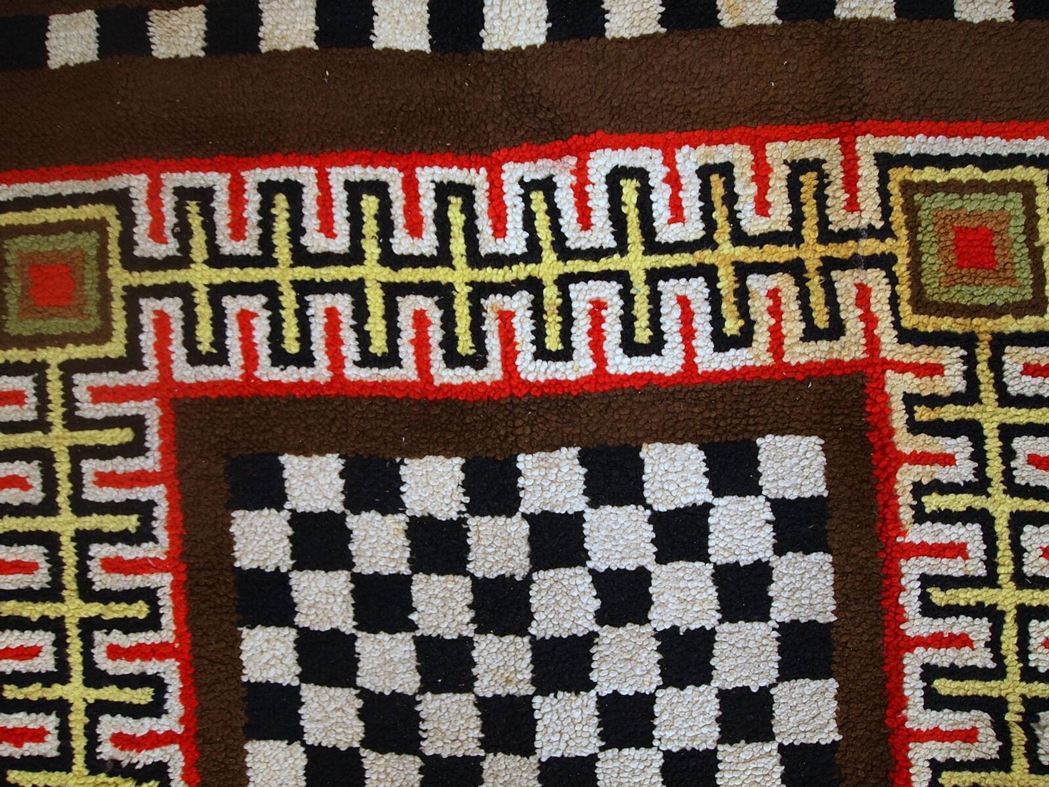 Tapis Moderne Vintage Français, Années 1960, Élégance et Design Unique