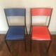 Paire de chaises d’école Mullca 510 vintage