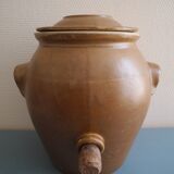 large antique vinegar cruet glazed stoneware old french stoneware vinegar cruet