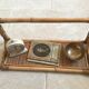 Vintage rattan shelf