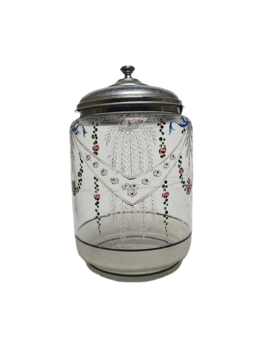 Danish Art Nouveau biscuit box, 1890s