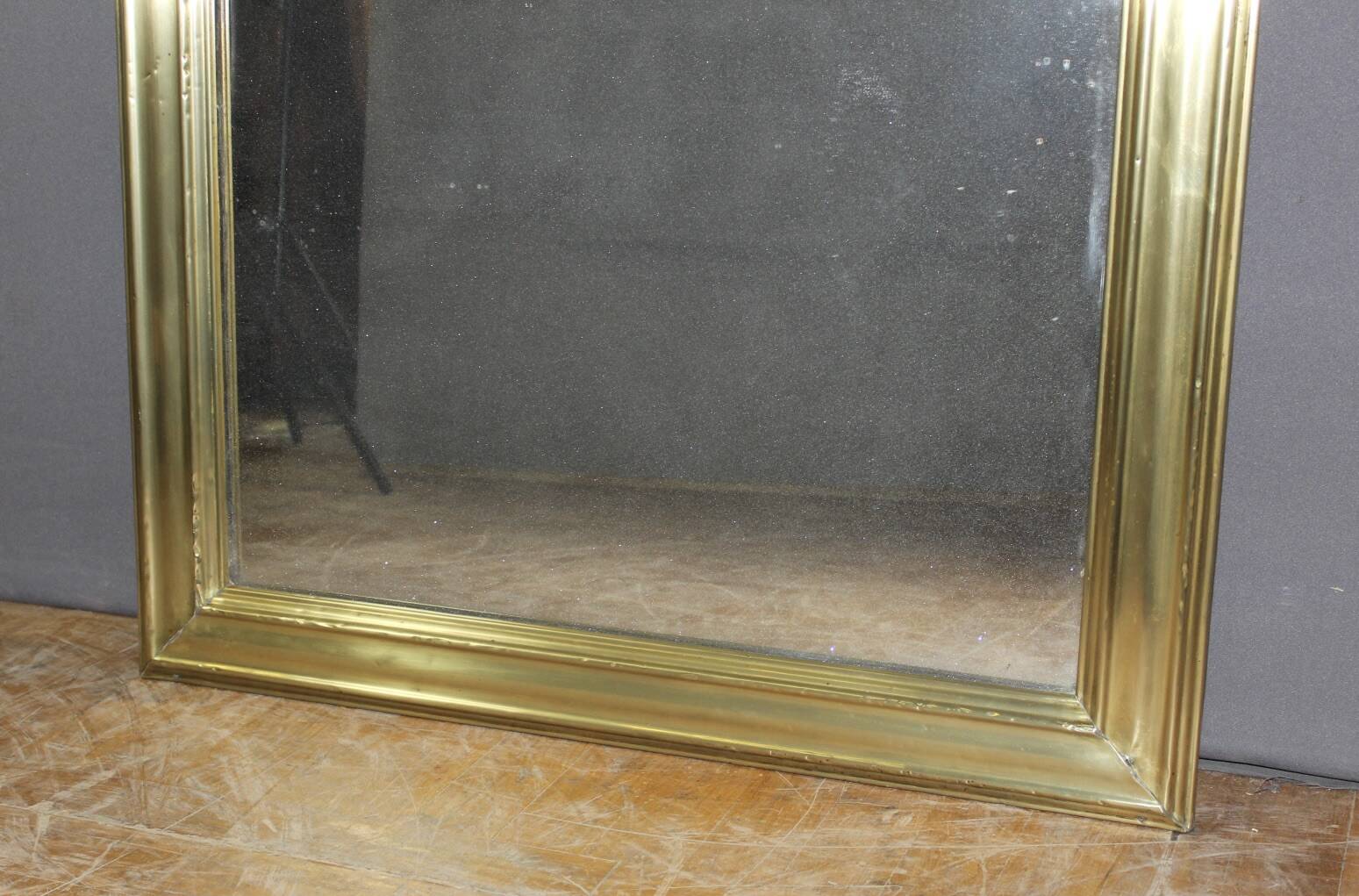 Bistro Mirror in Brass XIX