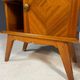 Pair of vintage mid-century modern wooden bedside tables / nightstands