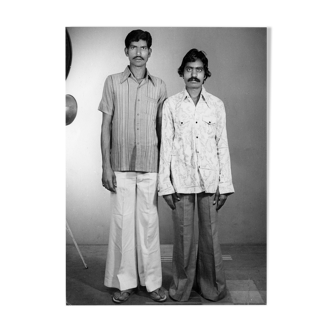 Portrait of two friends in Jaipur