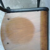 Two vintage school chairs