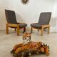 Ancien tigre en céramique vintage années 70 design italien position couché