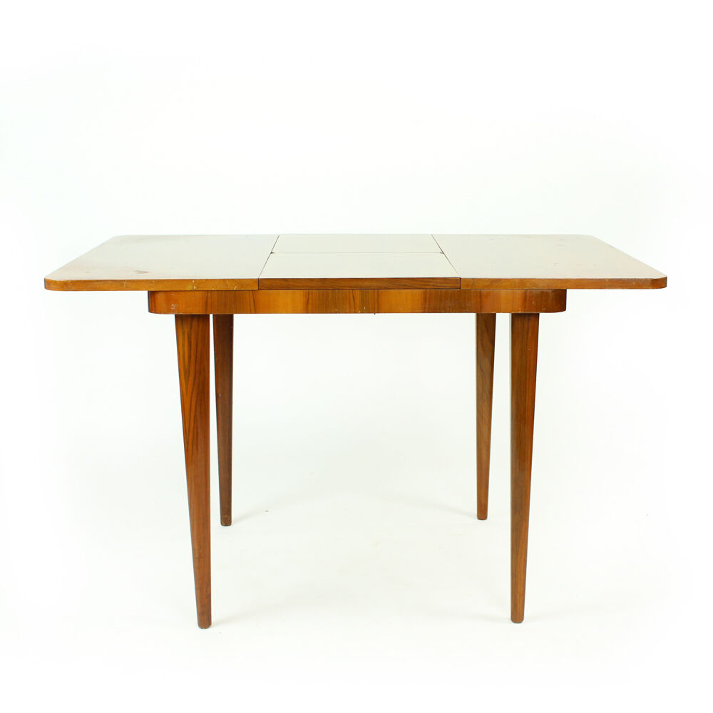 Table à manger extensible carrée par Cesky Nabytek, Tchécoslovaquie années 1960