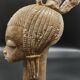 Buste de femme africaine en pierre mbigou