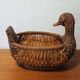 Wicker duck basket