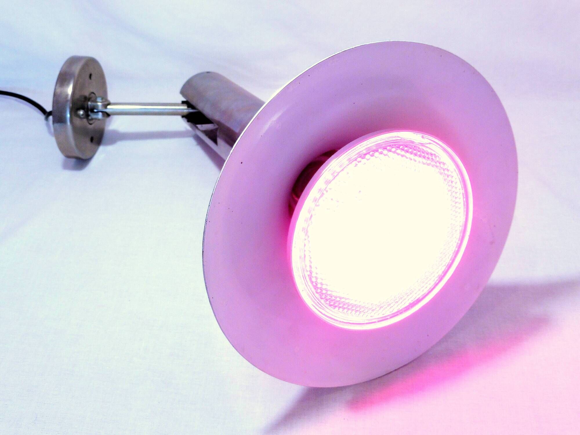 Lamp, Vintage Design stainless steel wall lamp with its colorful bulb provided!