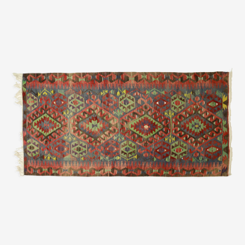 Anatolian handmade kilim rug 320 cm x 168 cm