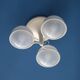 Gino Sarfatti metal and glass 'Le Sfere Plafone 2042/3' ceiling lamp for Arteluce