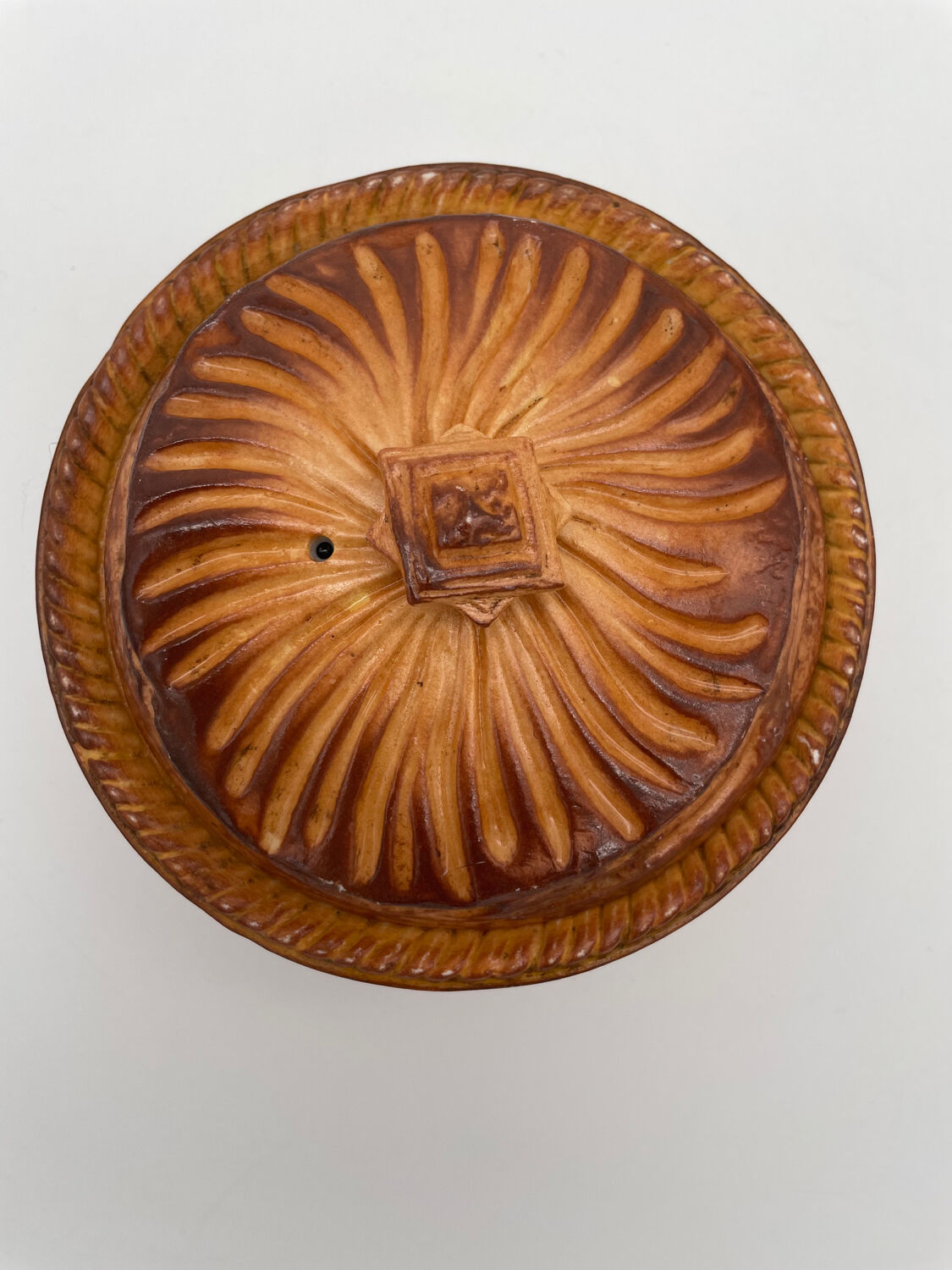 Terrine en trompe-l'oeil pâté en croûte signed Mehun, circa 1900