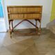Vintage console/desk made of natural woven rattan, 1960s