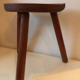 Old wooden tripod stool