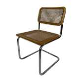 Chaise design Cesca modèle b32 en chrome