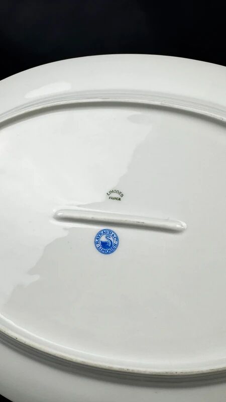 Oval plate Raynaud model Fontainebleau platinum